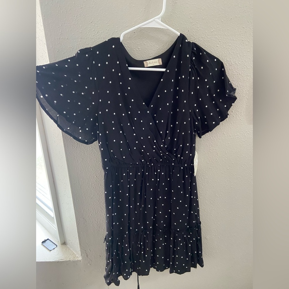 Altar’d State Black Polka Dot Dress